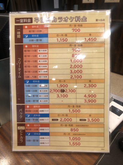 ジャパンカラオケ星ヶ丘店 平日朝7時からの4時間700円パックを利用しました 持ち込みok 空の冷蔵庫があります Tax And The Sake