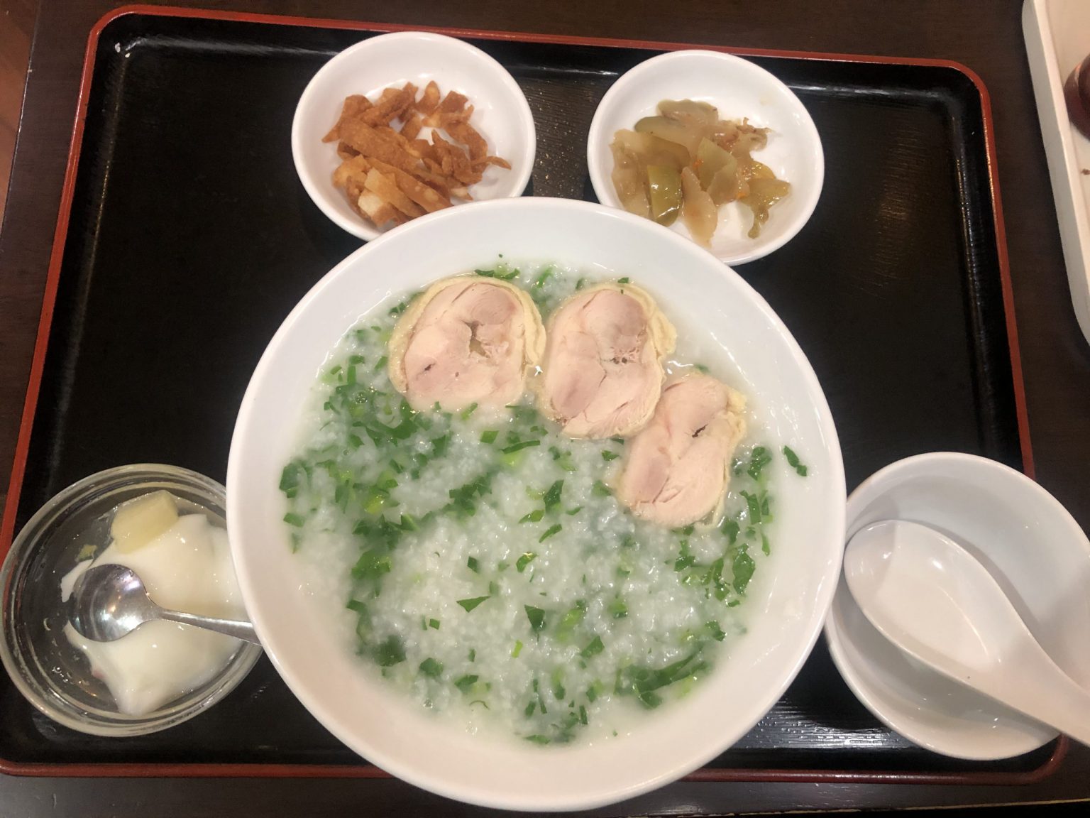 名古屋・栄の平日ランチ探訪 栄町ビル名店街編その4 北京家庭料理田記にておかゆセットを頂きました TAX AND